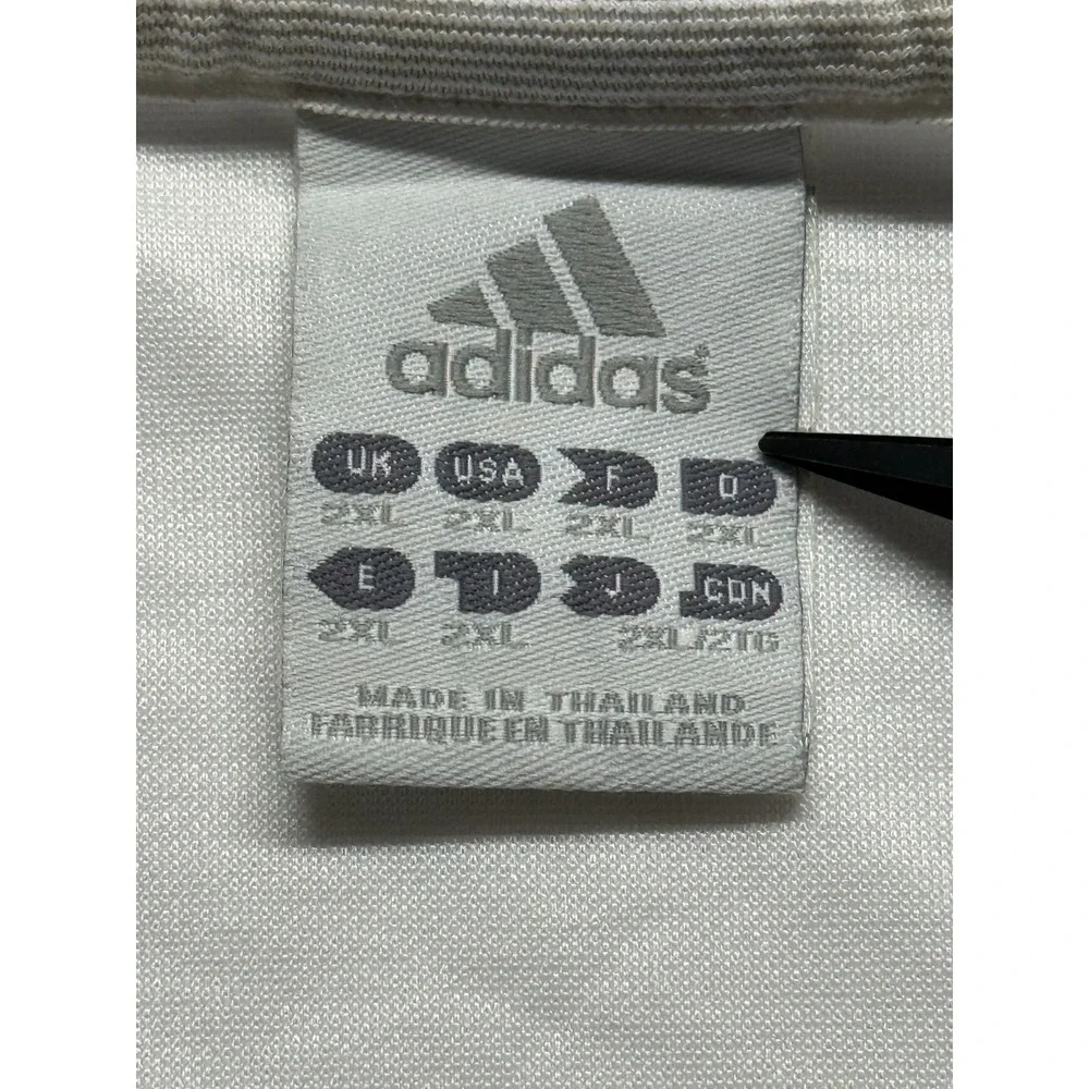 Adidas T Shirt Mens‎ 2XL White Climalite Moisture Wicking Gym Training Running